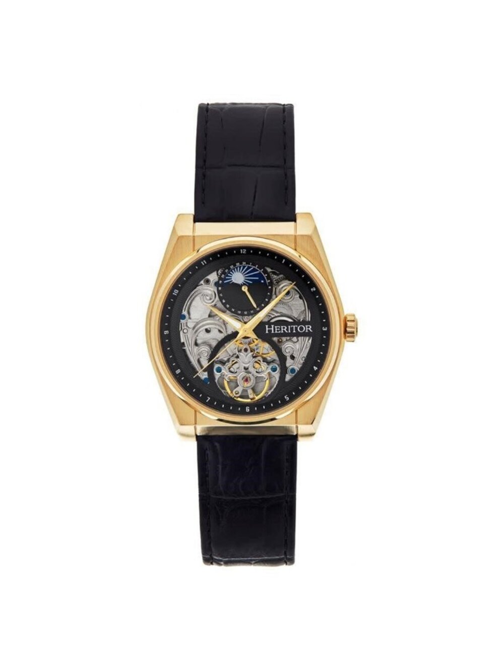 NWT Heritor Daxton Black Dial Men's Watch